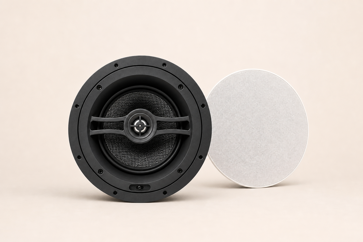 ELI-800A v2 8" angled LCR in-ceiling loudspeaker product hero view
