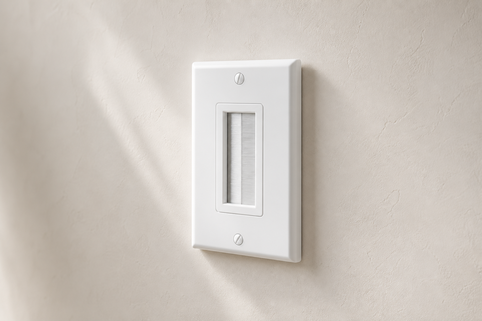 PRO-WPW Brush cable pass-through wall plate